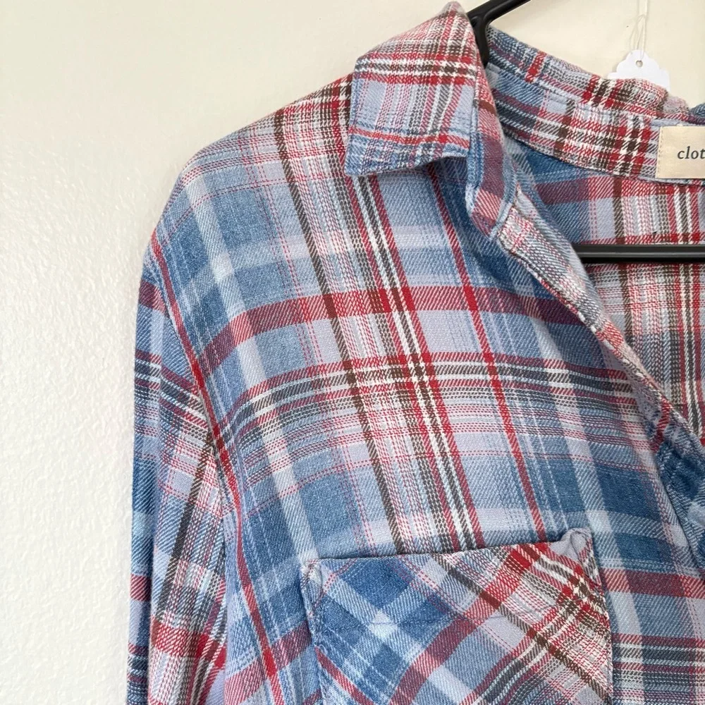 Anthropologie | Cloth & Stone Plaid Dress | - Picture 3 of 10